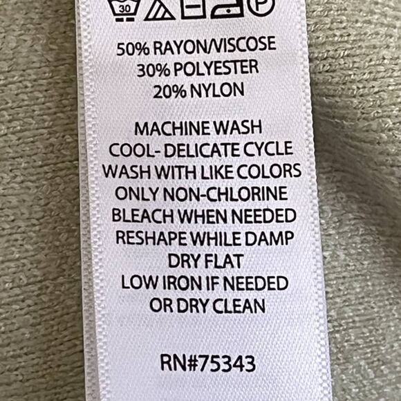 JOIE Bold Button Gingham Plaid Boyfriend Cardigan in Sage & White SZ L - Picture 8 of 10